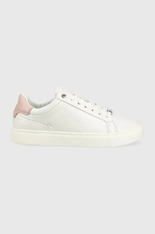 λευκό Δερμάτινα αθλητικά παπούτσια Calvin Klein Γυναικεία