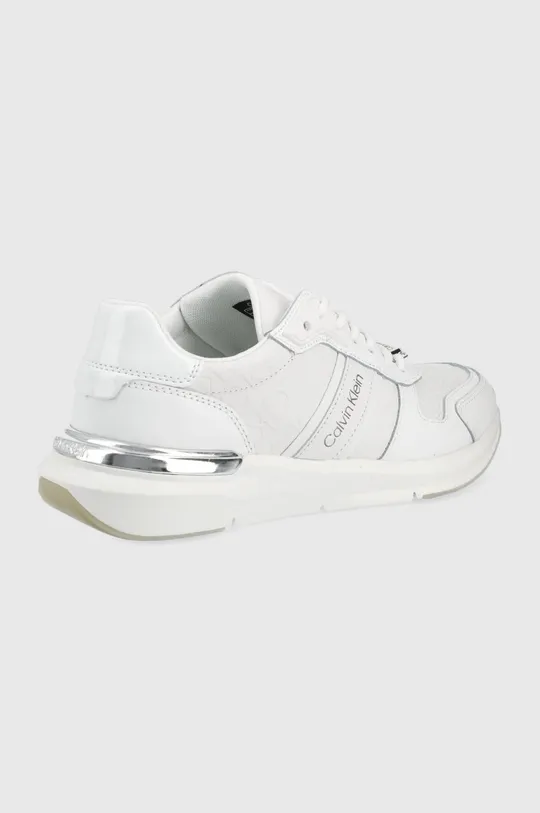 Δερμάτινα παπούτσια Calvin Klein λευκό