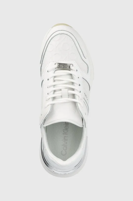 λευκό Δερμάτινα παπούτσια Calvin Klein