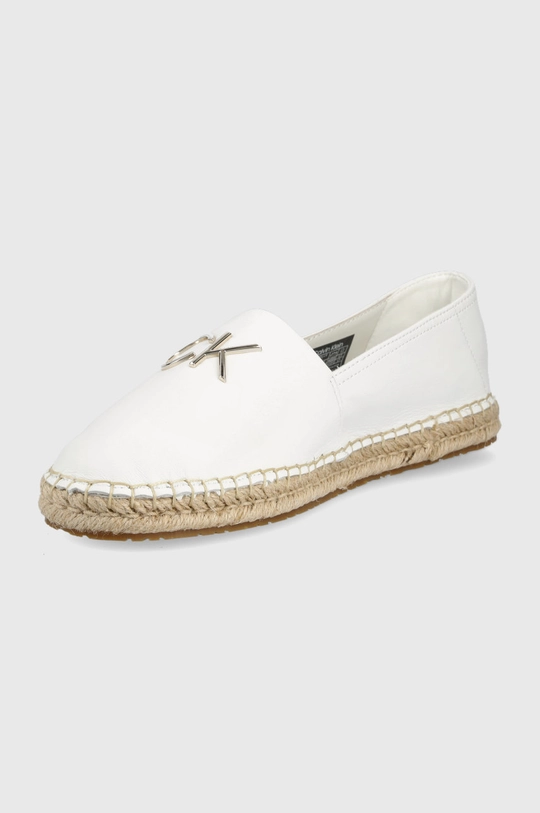 Calvin Klein espadryle skórzane Cholewka: Skóra naturalna, Wnętrze: Skóra naturalna, Podeszwa: Materiał syntetyczny