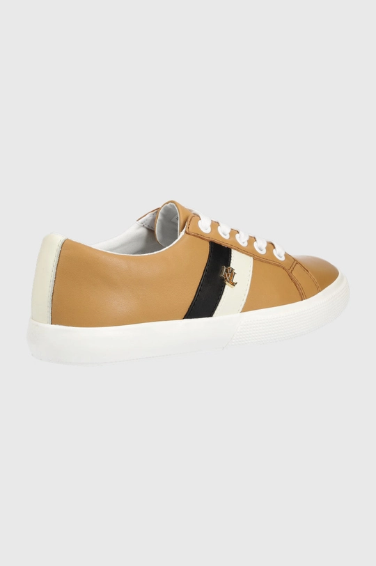 Lauren Ralph Lauren sneakersy skórzane JANSON II 802849533002.200 brązowy