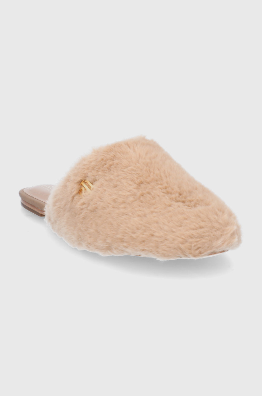 Pantofle Lauren Ralph Lauren Sofiah kávová