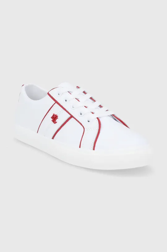 Δερμάτινα παπούτσια Lauren Ralph Lauren Janson2 λευκό