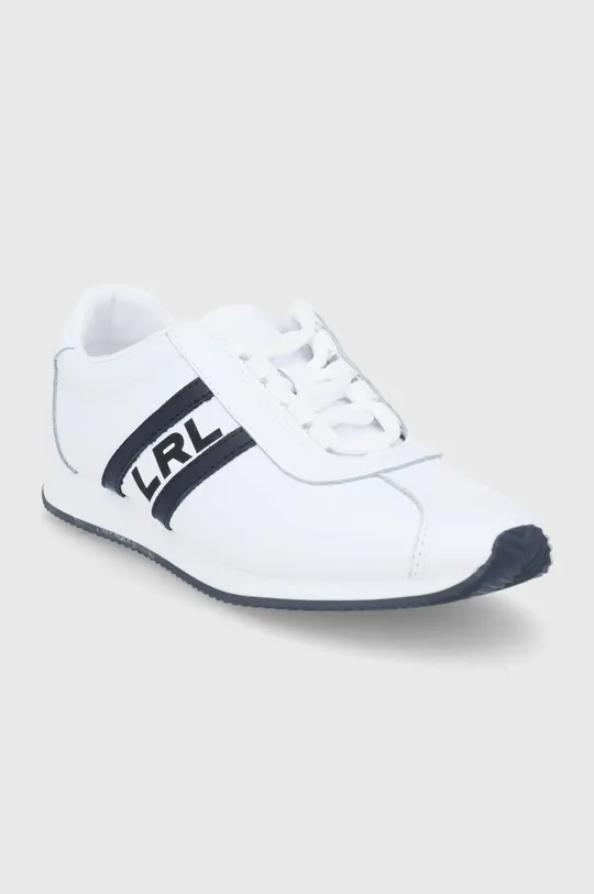 Δερμάτινα παπούτσια Lauren Ralph Lauren Cayden λευκό