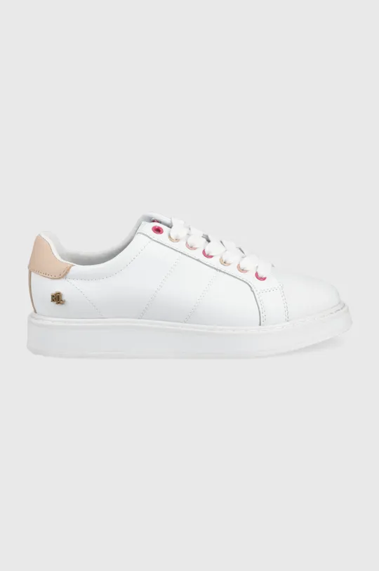 λευκό Δερμάτινα αθλητικά παπούτσια Lauren Ralph Lauren Angeline Ii Γυναικεία