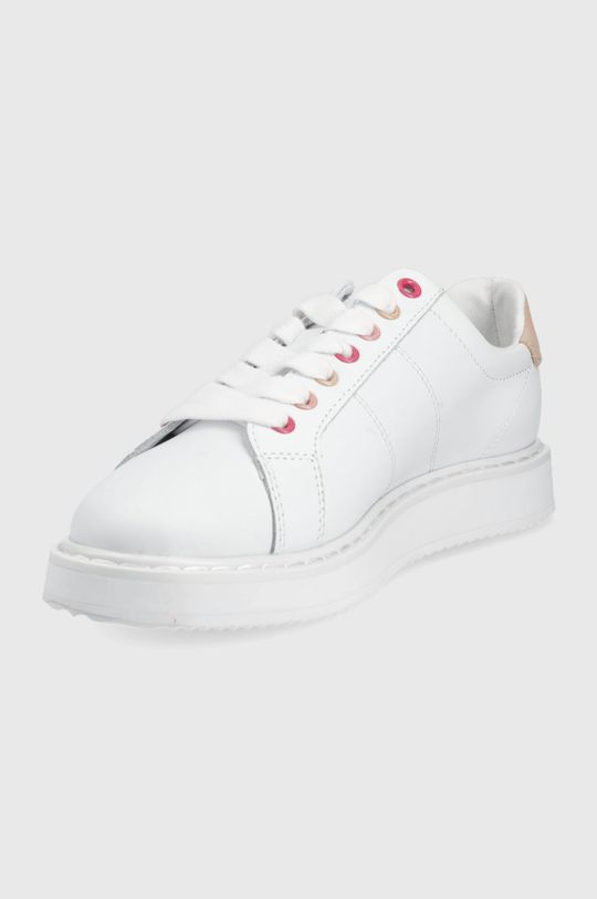 Lauren Ralph Lauren sneakersy skórzane ANGELINE II 802813897006.100 Cholewka: Skóra naturalna, Wnętrze: Materiał tekstylny, Materiał syntetyczny, Podeszwa: Materiał syntetyczny