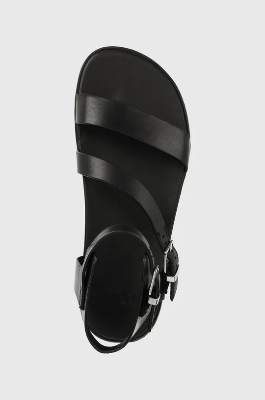 čierna Kožené sandále UGG Solivan Strap