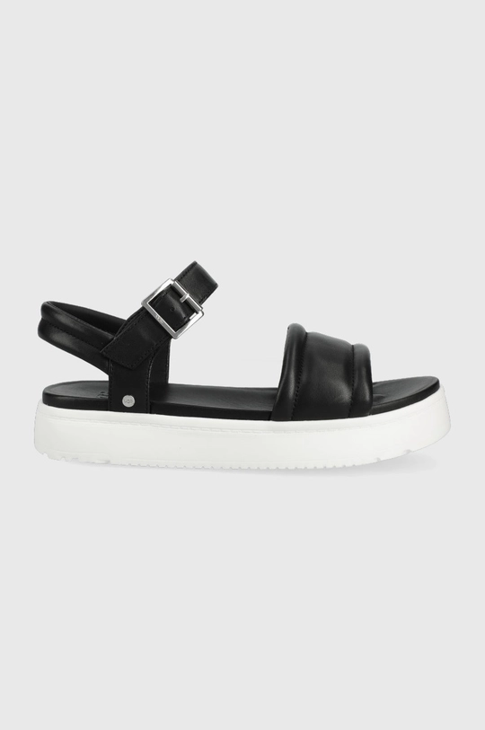 čierna Kožené sandále UGG Zayne Ankle Strap Dámsky