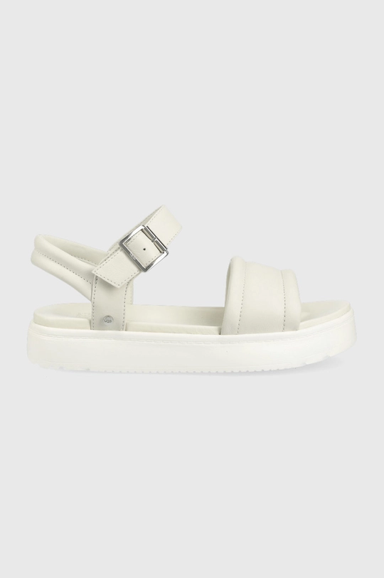 biela Kožené sandále UGG Zayne Ankle Strap Dámsky