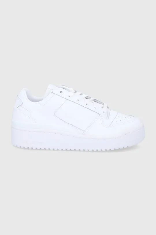 biały adidas Originals buty skórzane Forum Bold Damski