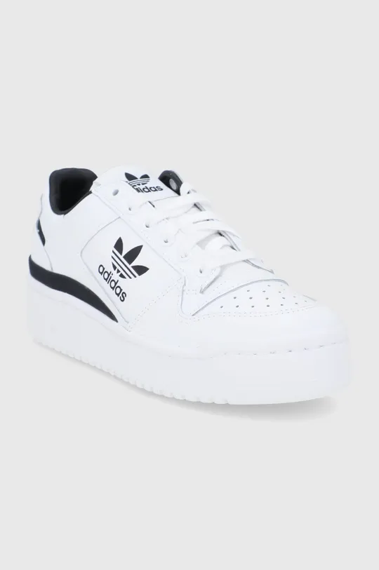 Δερμάτινα παπούτσια adidas Originals Forum Bold λευκό