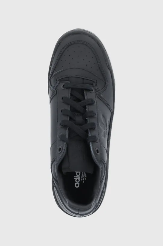 black adidas Originals leather shoes Forum Bold