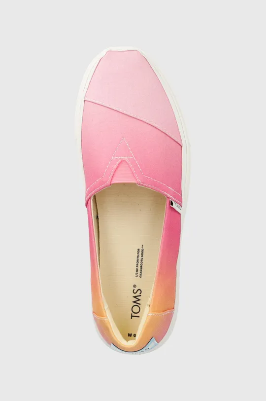 ροζ Πάνινα παπούτσια Toms Alpargata Lug