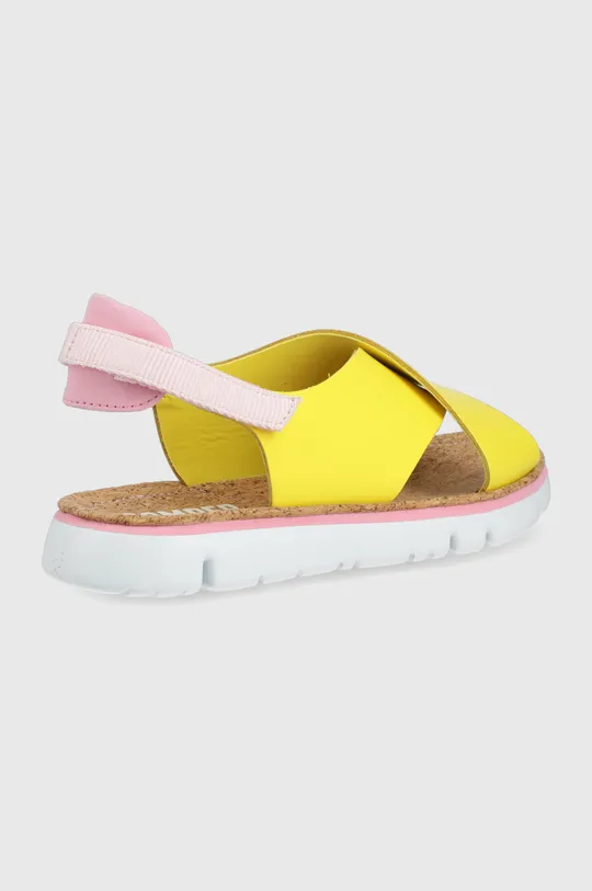 Шкіряні сандалі Camper Oruga Sandal жовтий