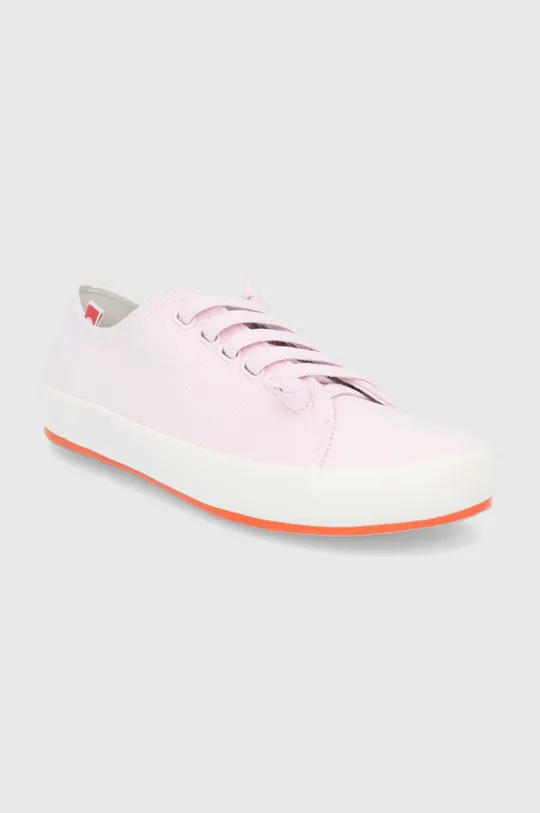 Πάνινα παπούτσια Camper Peu Rambla ροζ