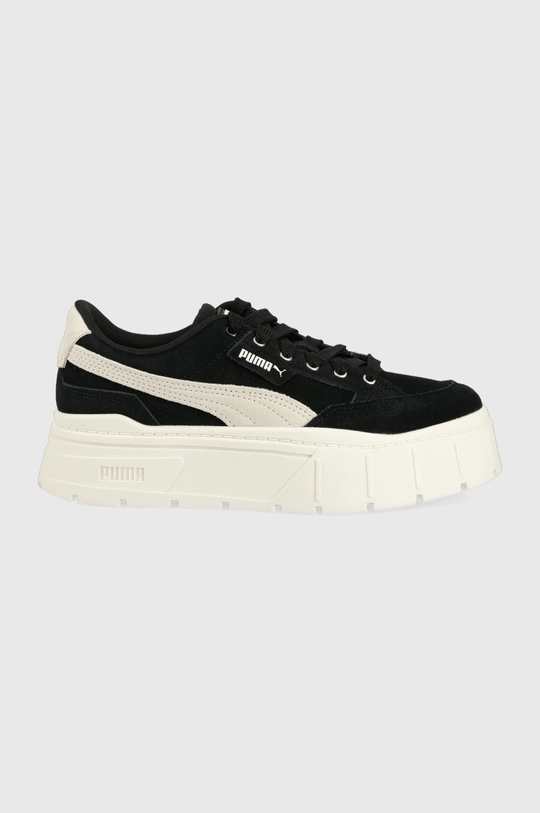 czarny Puma sneakersy zamszowe Mayze Stack DC5 Wns 383971 Damski