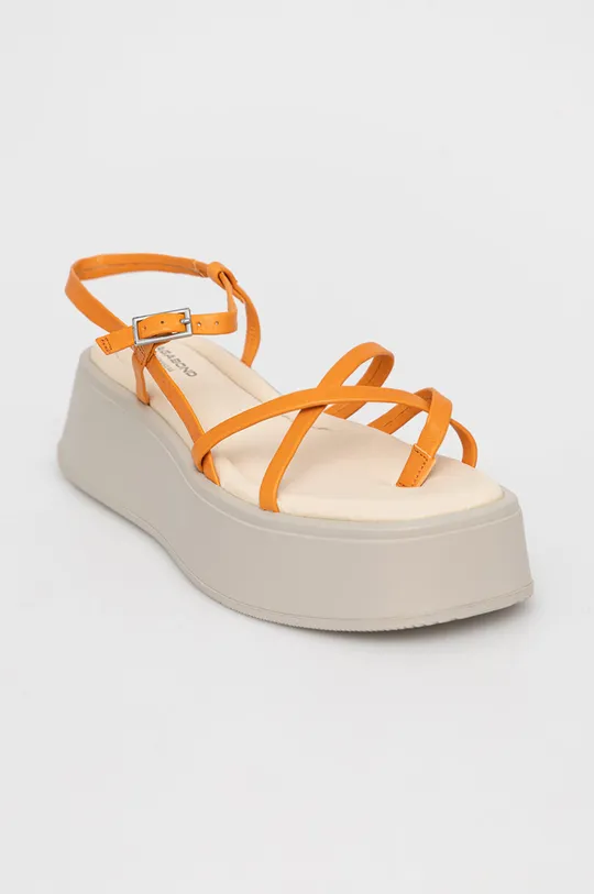 Usnjeni sandali Vagabond Shoemakers Courtney oranžna
