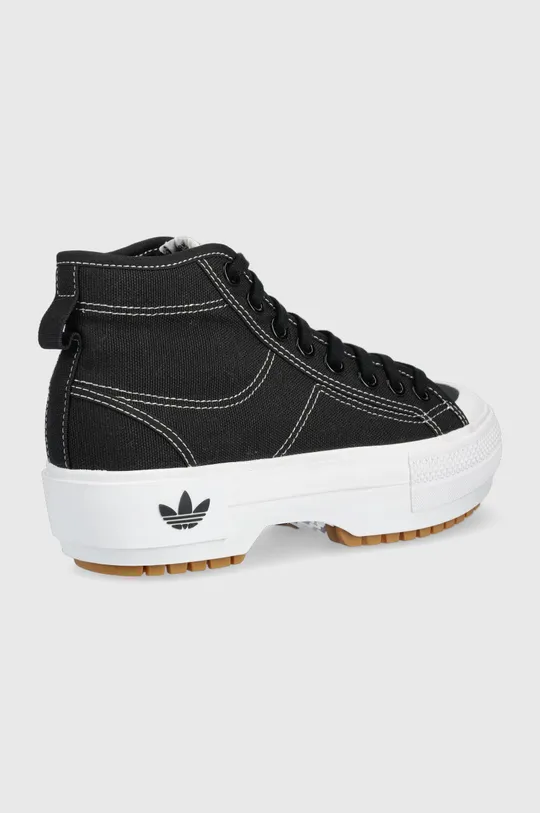 Πάνινα παπούτσια adidas Originals Nizza μαύρο