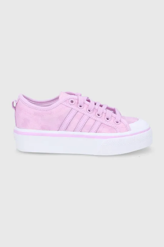 ροζ Πάνινα παπούτσια adidas Originals Nizza Platform Γυναικεία