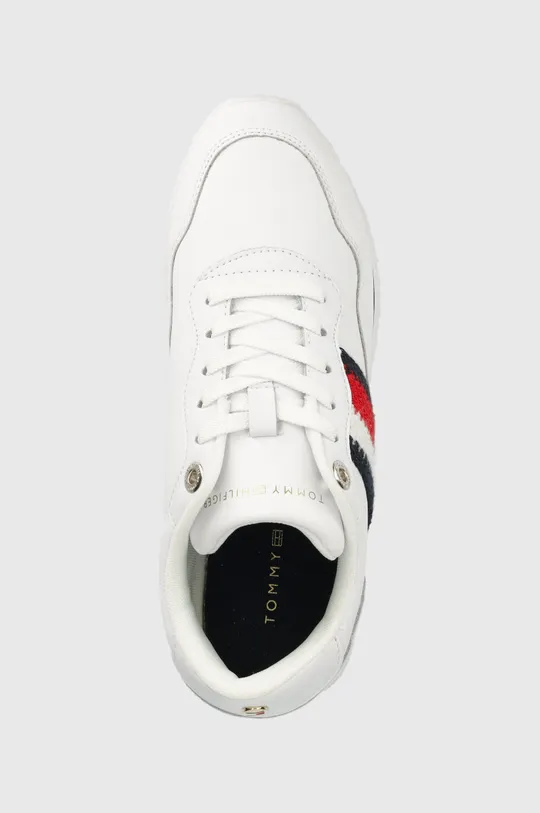 λευκό Δερμάτινα αθλητικά παπούτσια Tommy Hilfiger