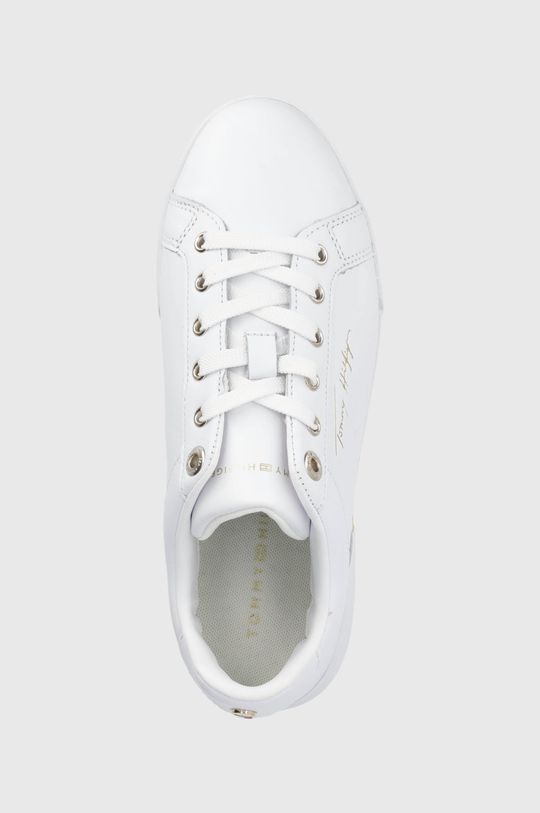 bílá Kožené boty Tommy Hilfiger