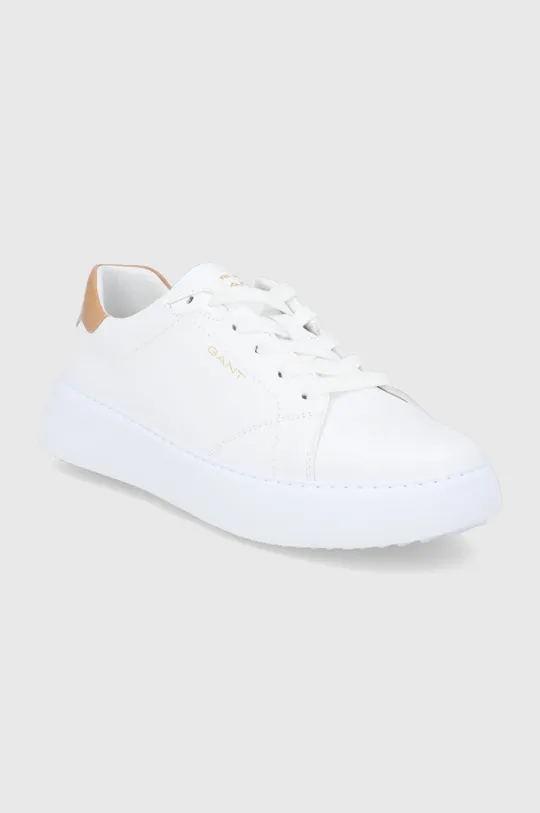 Gant - Δερμάτινα παπούτσια Custly λευκό