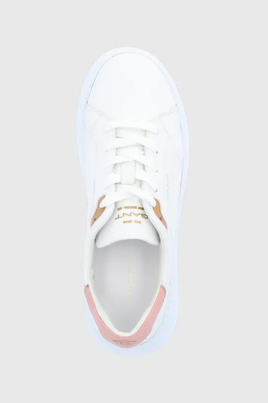 λευκό Δερμάτινα παπούτσια Gant Custly