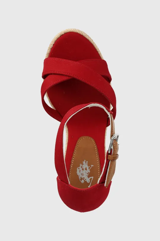czerwony U.S. Polo Assn. sandały