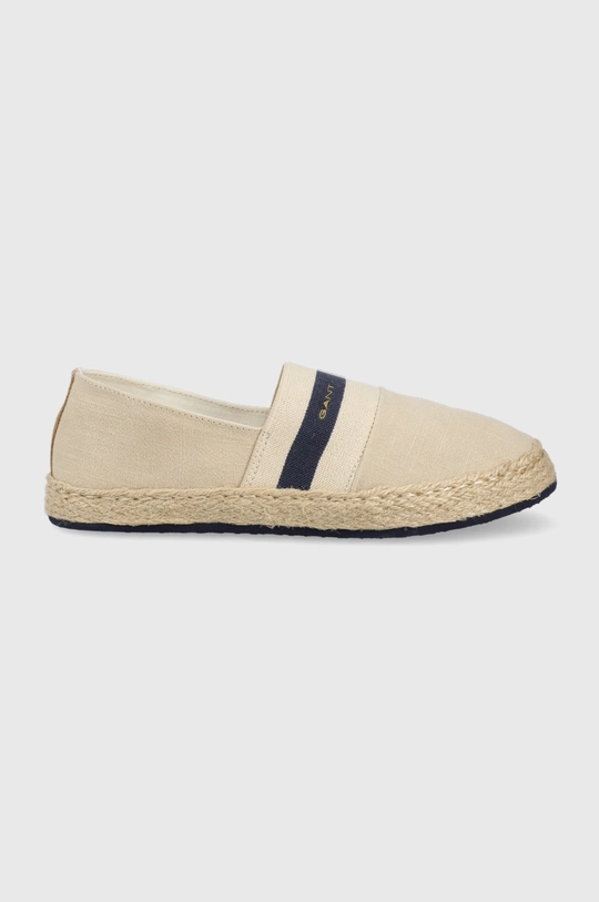 beżowy Gant espadryle Raffiaville 24569725.G106 Damski