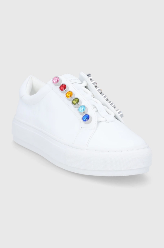 Kurt Geiger London Buty skórzane Liviah Chunky Rainbow biały