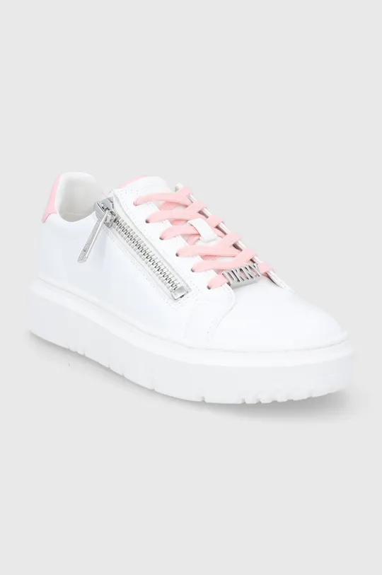 DKNY - Δερμάτινα παπούτσια λευκό