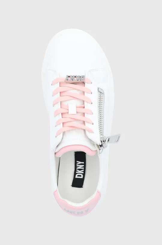 λευκό DKNY - Δερμάτινα παπούτσια