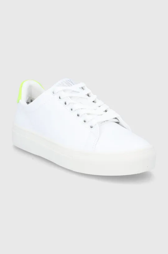 Dkny - Δερμάτινα παπούτσια λευκό