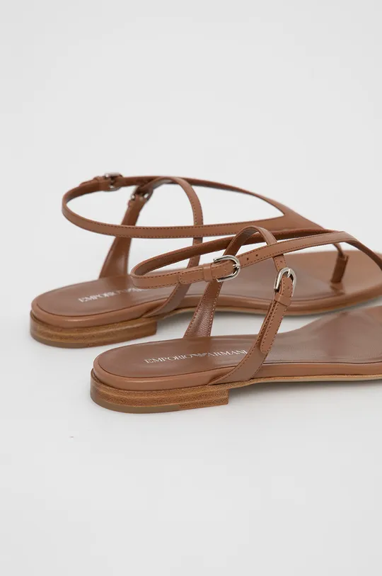 Emporio Armani sandali in pelle Gambale: Pelle naturale Parte interna: Pelle naturale Suola: Pelle naturale