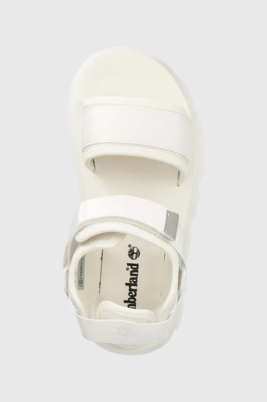 white Timberland sandals