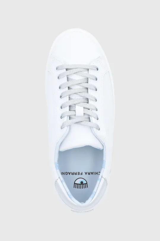 λευκό Δερμάτινα παπούτσια Chiara Ferragni