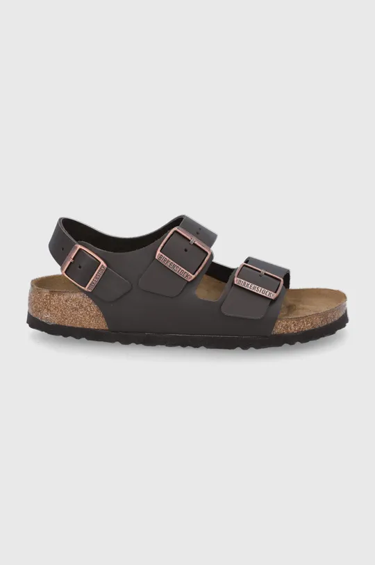 hnedá Birkenstock - Kožené sandále Milano Dámsky