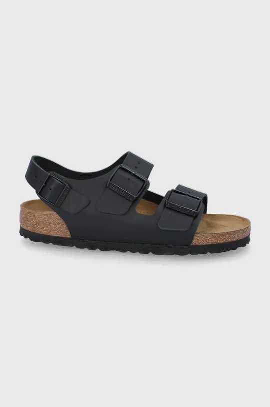 fekete Birkenstock bőr szandál Milano Női