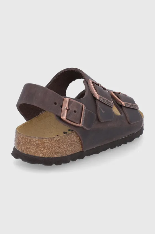 Birkenstock leather sandals Uppers: Natural leather Inside: Suede Outsole: Synthetic material