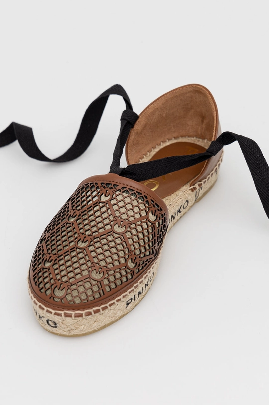 Pinko espadryle brązowy