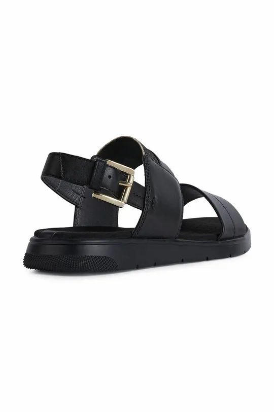 čierna Kožené sandále Geox