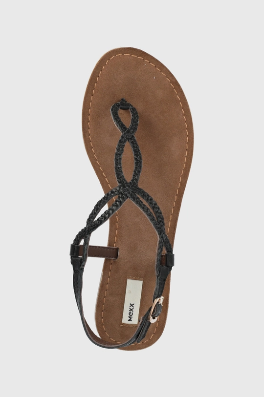 чорний Шкіряні сандалі Mexx Sandal Jolene