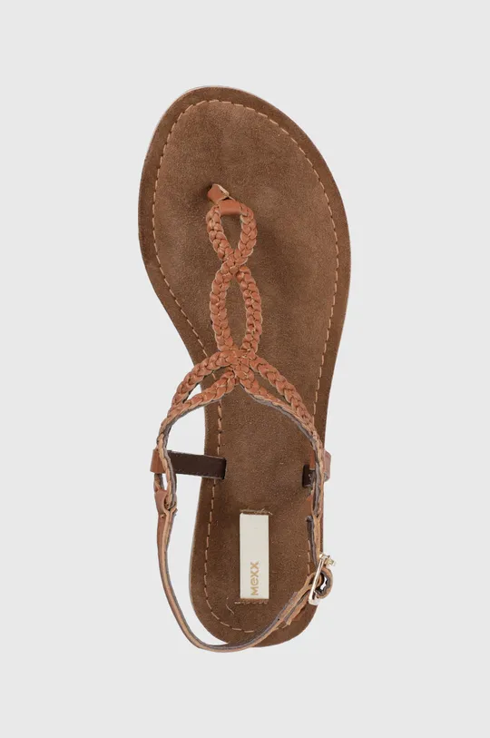 brązowy Mexx sandały skórzane Sandal Jolene