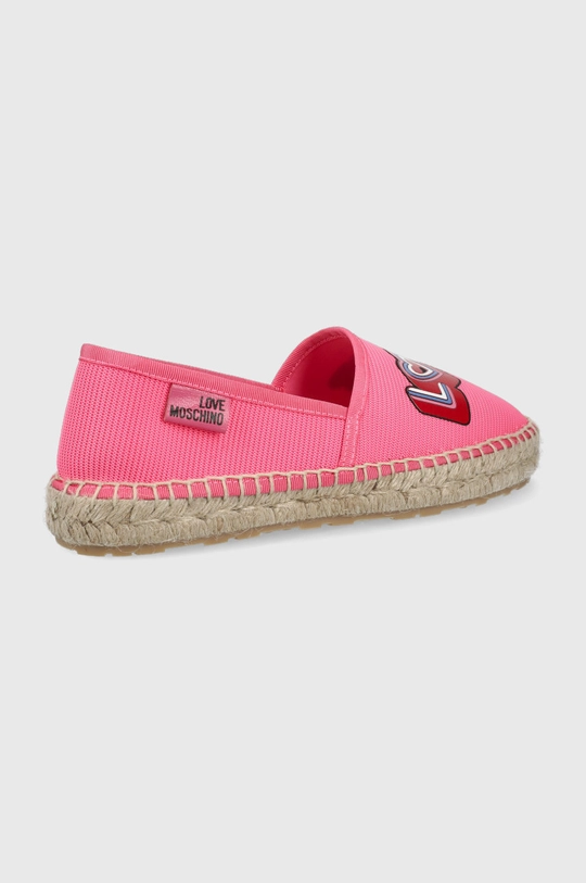 Espadrilky Love Moschino ružová