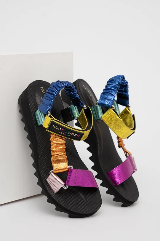Kurt Geiger London sandały skórzane Orion multicolor