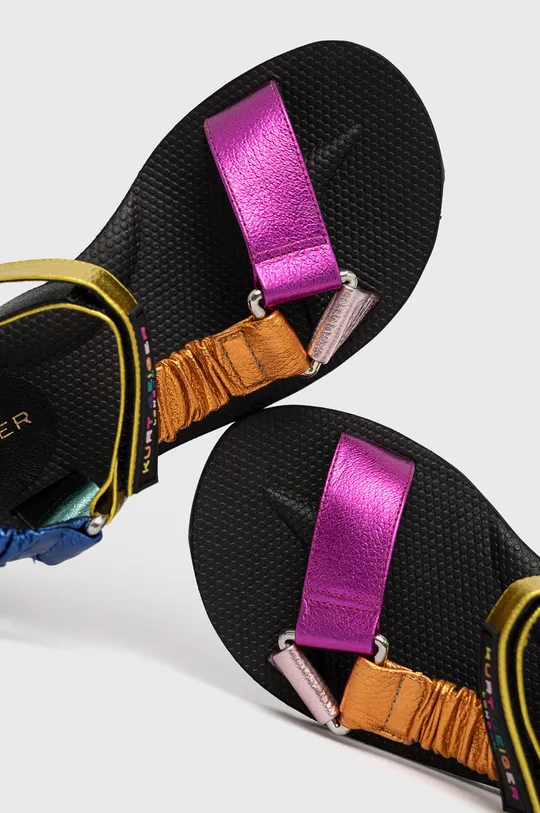 viacfarebná Kožené sandále Kurt Geiger London Orion