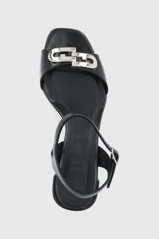 čierna Kožené sandále Furla