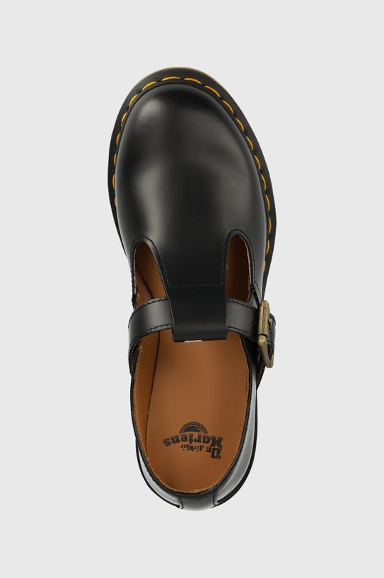 negru Dr. Martens pantofi de piele