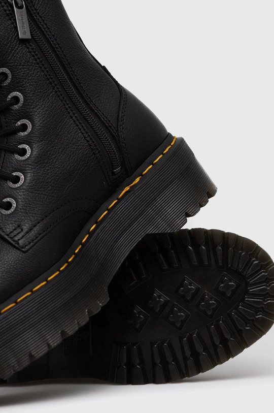 fekete Dr. Martens bőr bakancs