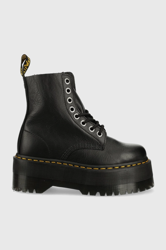 nero Dr. Martens stivali da motociclista in pelle Pascal Max Donna